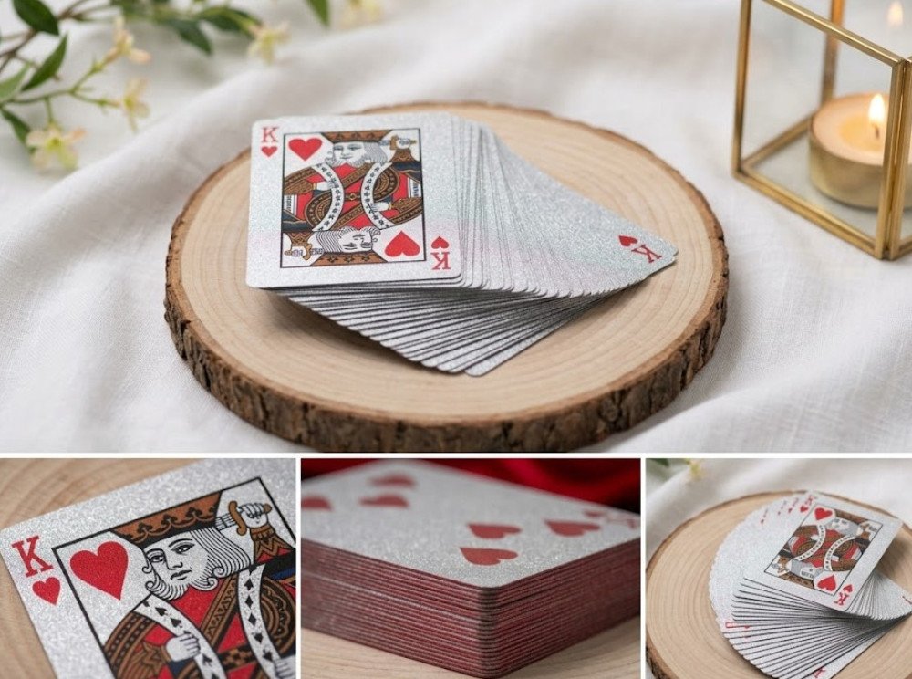 Silver Playing Card